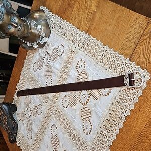 Brighton 'Ivy' Rich Brown Leather Belt